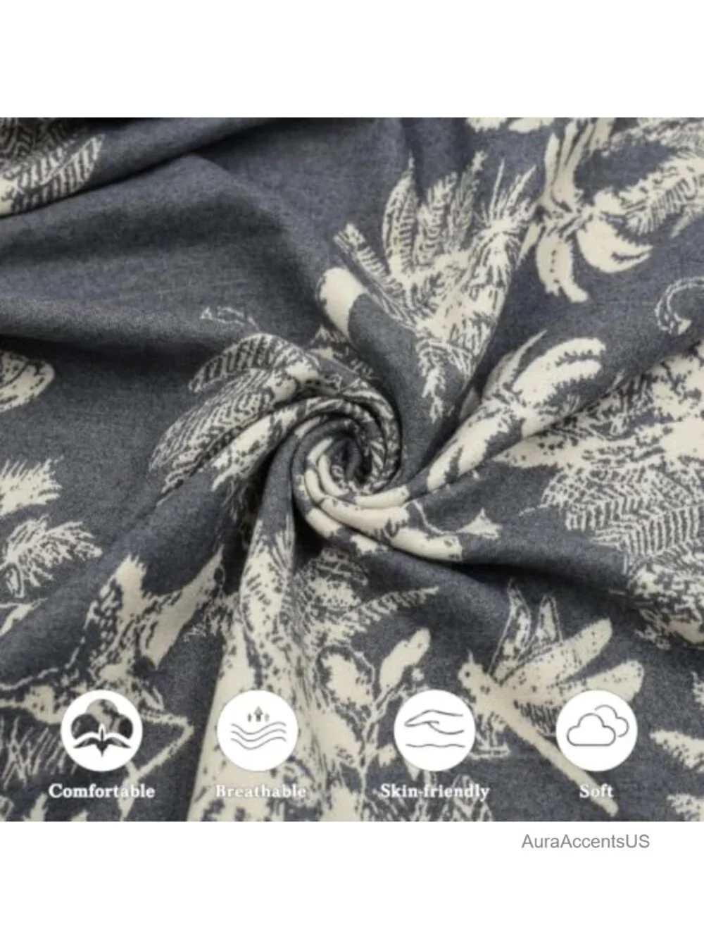 Pashmina Shawl Wrap for Women Reversible Floral Lightweight Scarf